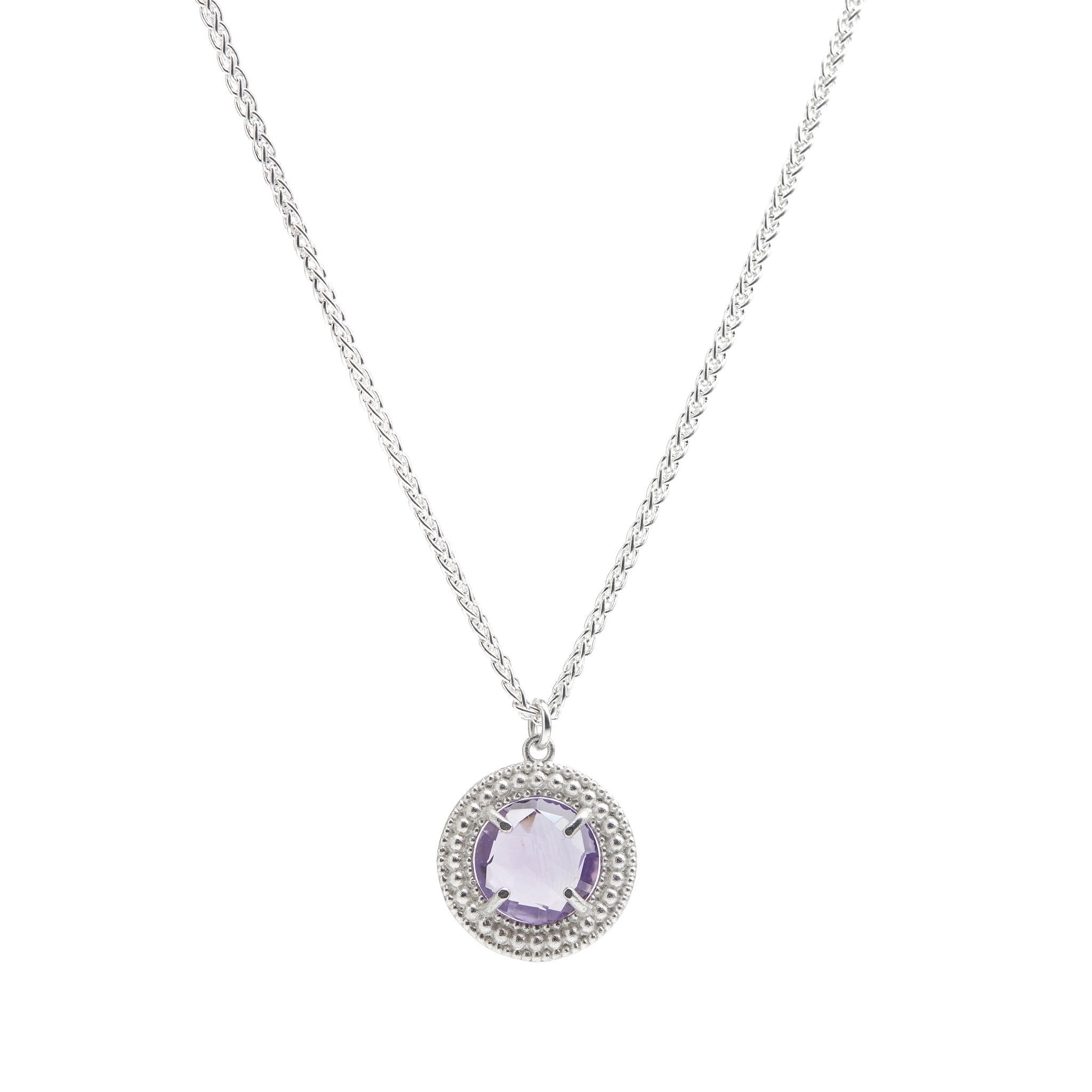 The Renaissance Classic Necklace in Purple Amethyst - Christelle Chamberland