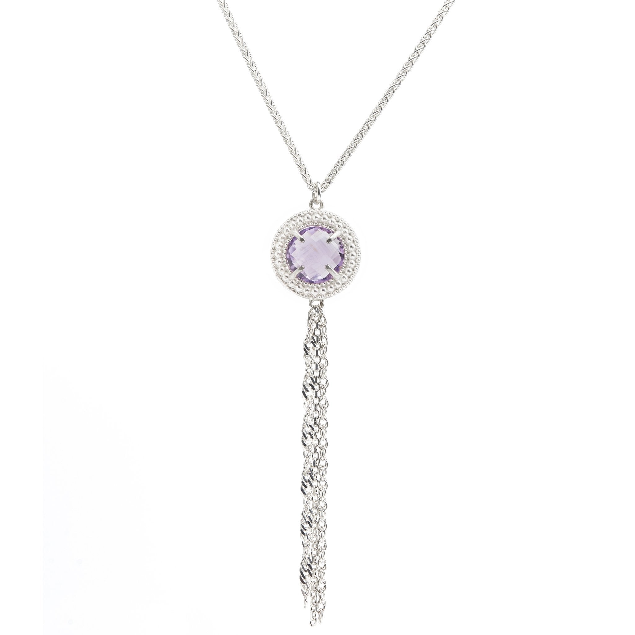 The Renaissance Ethnic necklace in Purple Amethyst - Christelle Chamberland