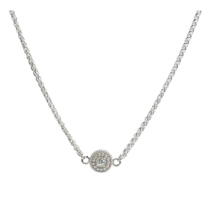The Reverso Necklet in Aquamarine and Crystal Quartz - Christelle Chamberland
